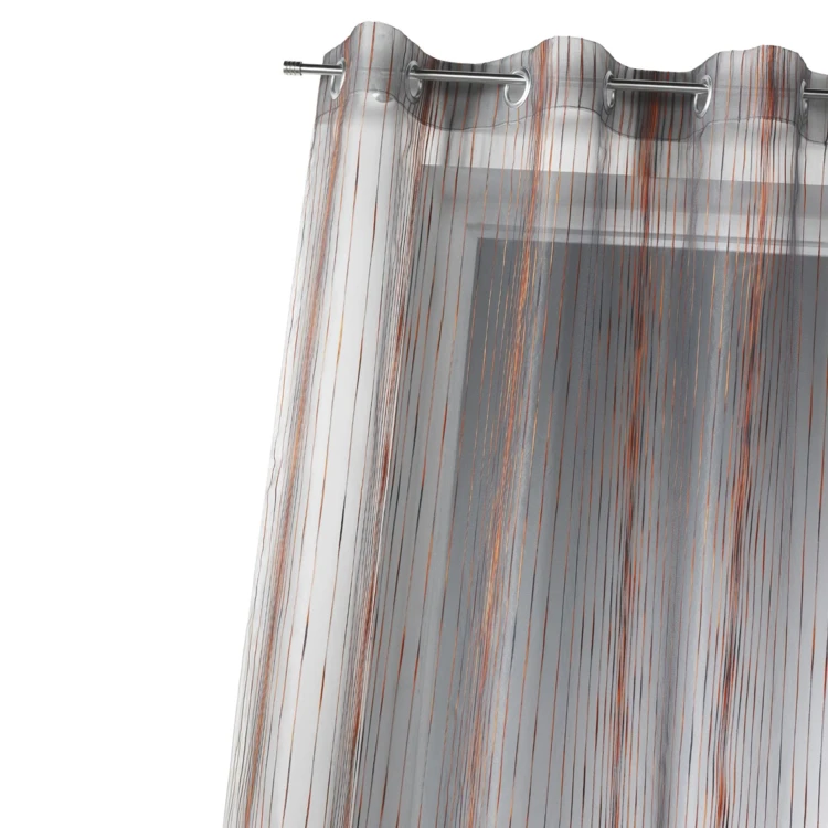 Vorhang Organza gewebte vertikale Streifen