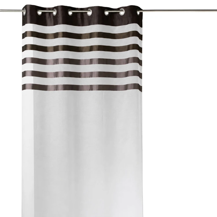 Fio transparente com face em risca de cetim