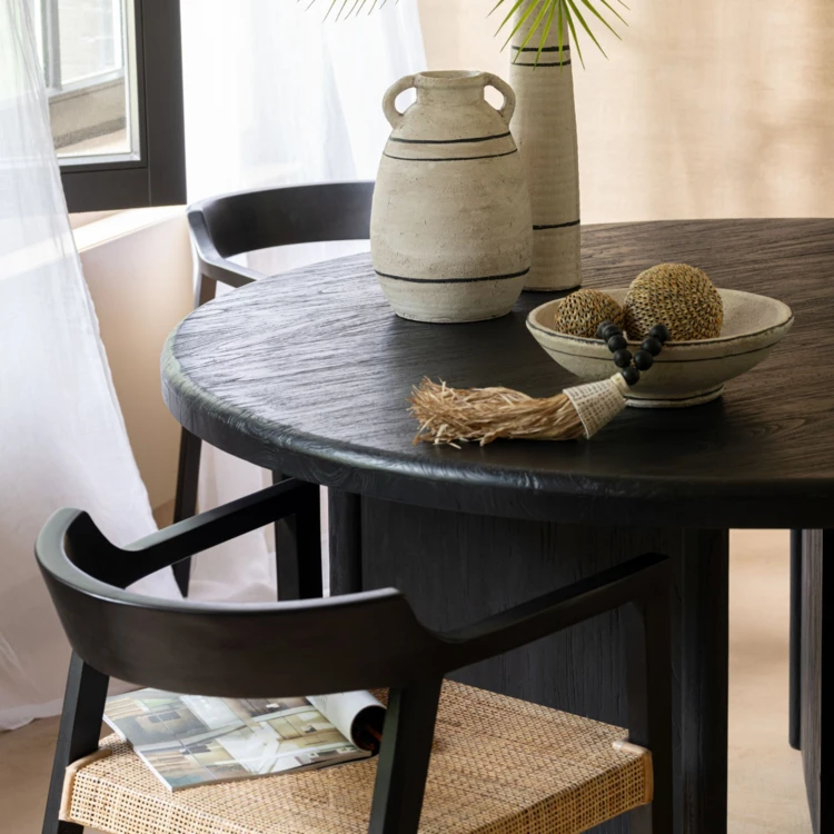 Table à manger ronde en teck