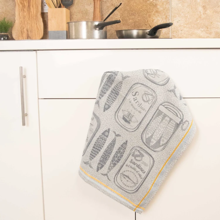 Paño de cocina Sardinas