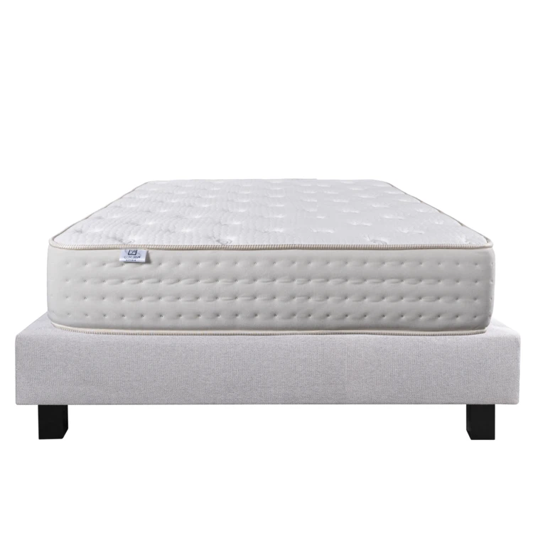 Ensemble matelas mousse 26 cm et sommier gris