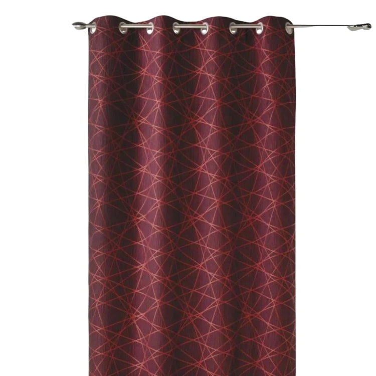Jacquard-Lichtvorhang mit geometrischen Mustern