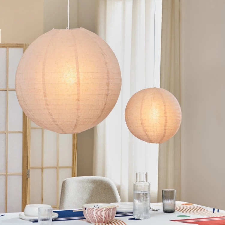 Farol japonés de lino – 35 cm