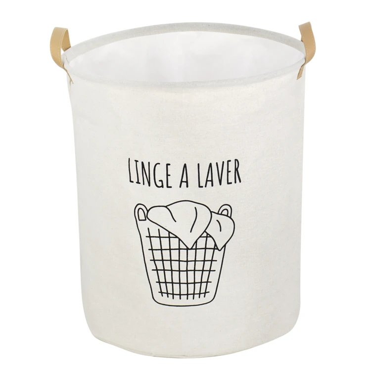 Panière à linge avec anses