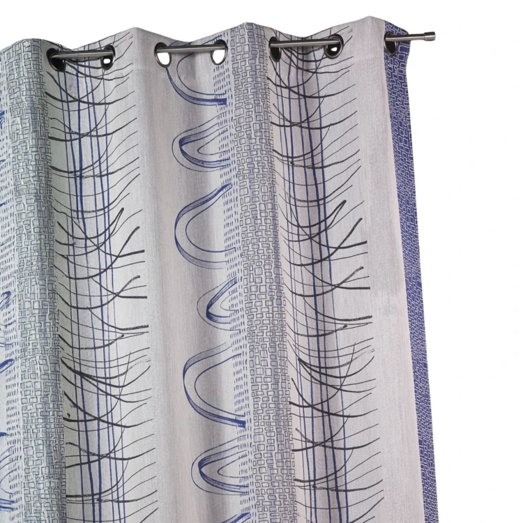 Cortina jacquard estampado gráfico