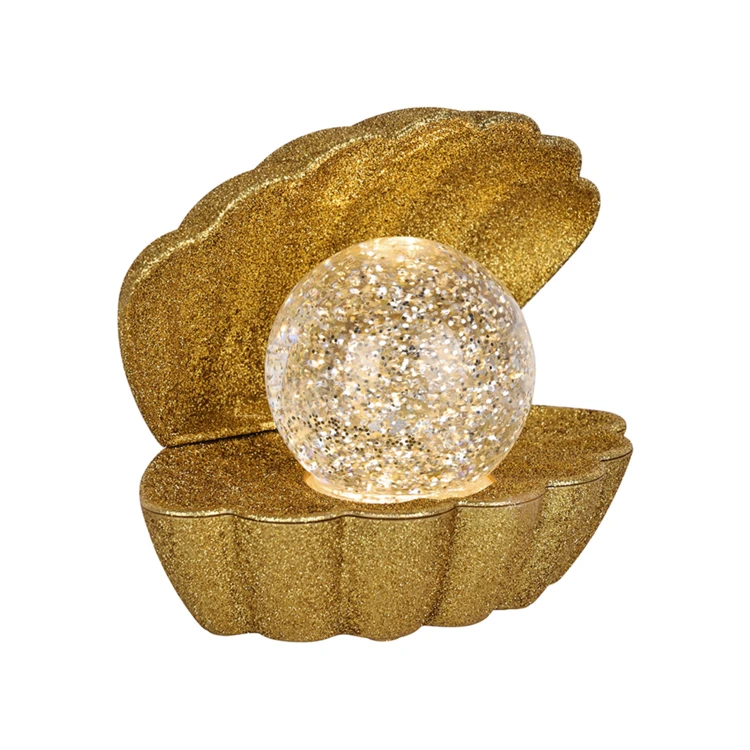 Candeeiro de concha iluminado com efeito brilhante