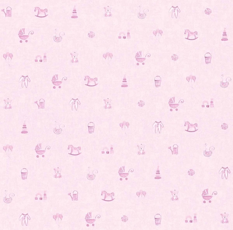 Papier Peint Bébé "Petits Jouets"