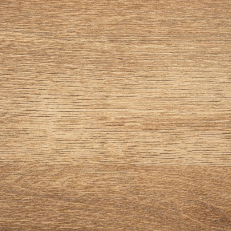 Mesa de jantar com aspeto de madeira e pernas caneladas