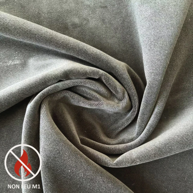 Rideau Ignifugé  M1 en velours premium