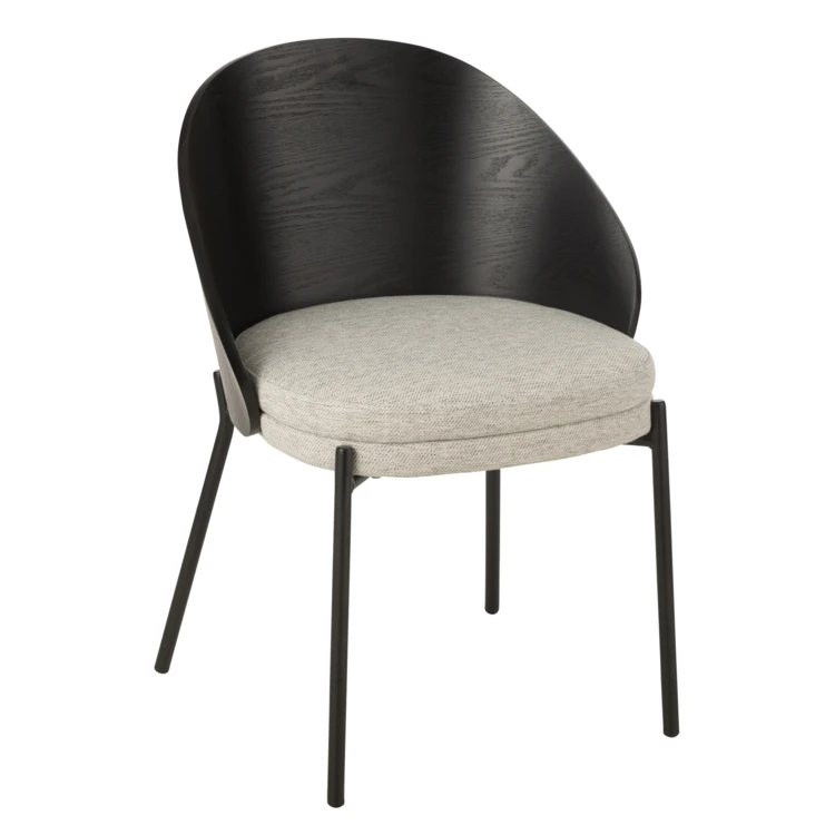 Chaise design bois et métal