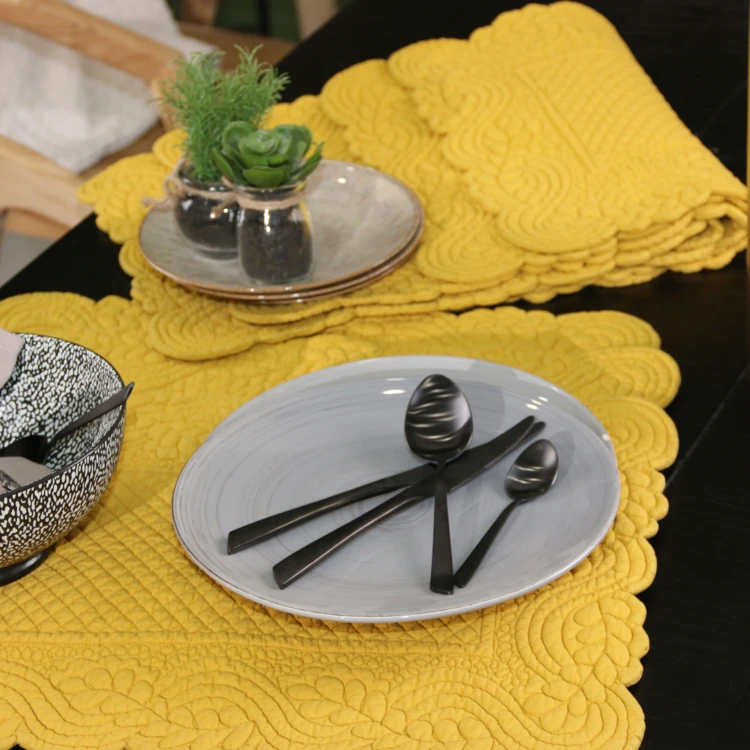Set de table morphée coton matelassé