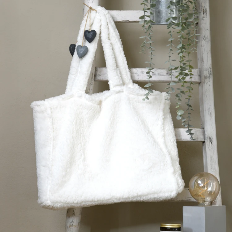 Sac cabas effet fourrure ultra doux