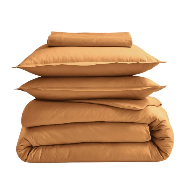 Housse de Couette Unie en 100 % Coton