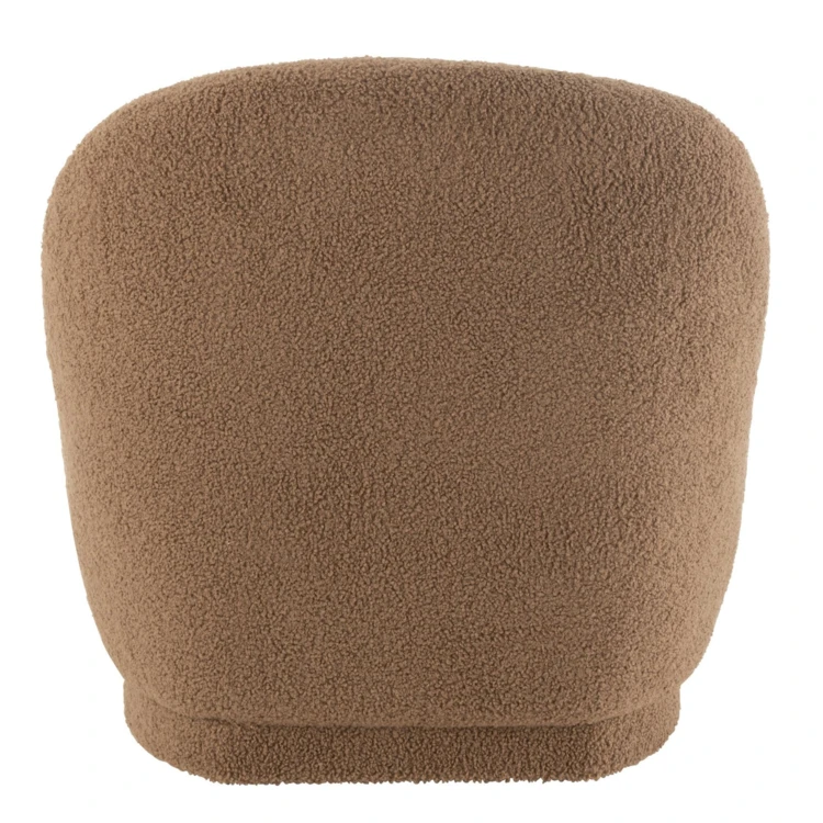 Weicher Sessel aus Samt mit Bouclé-Effekt