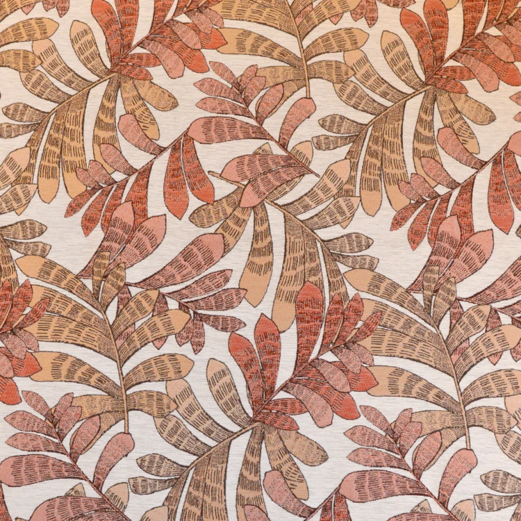 Dämpfender Jacquard-Vorhang mit Pflanzenmotiven