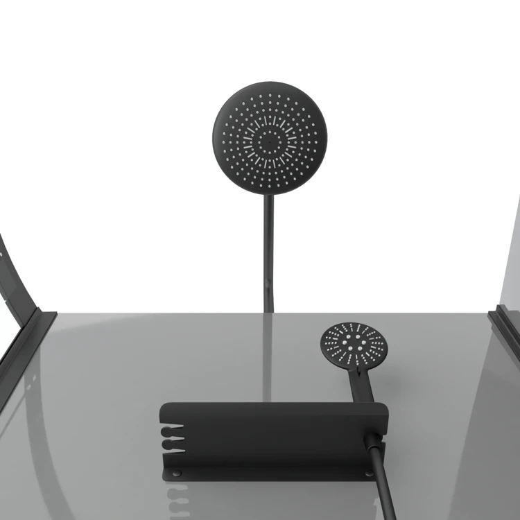 Cabine de douche 1/4 de cercle avec receveur