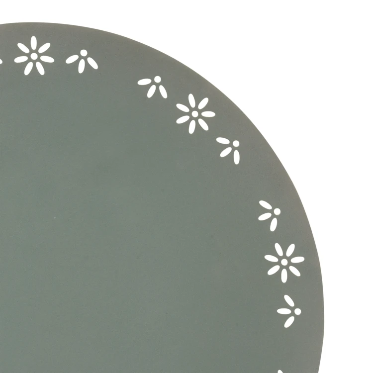 Dekoratives rundes Tischset mit Blumenmuster