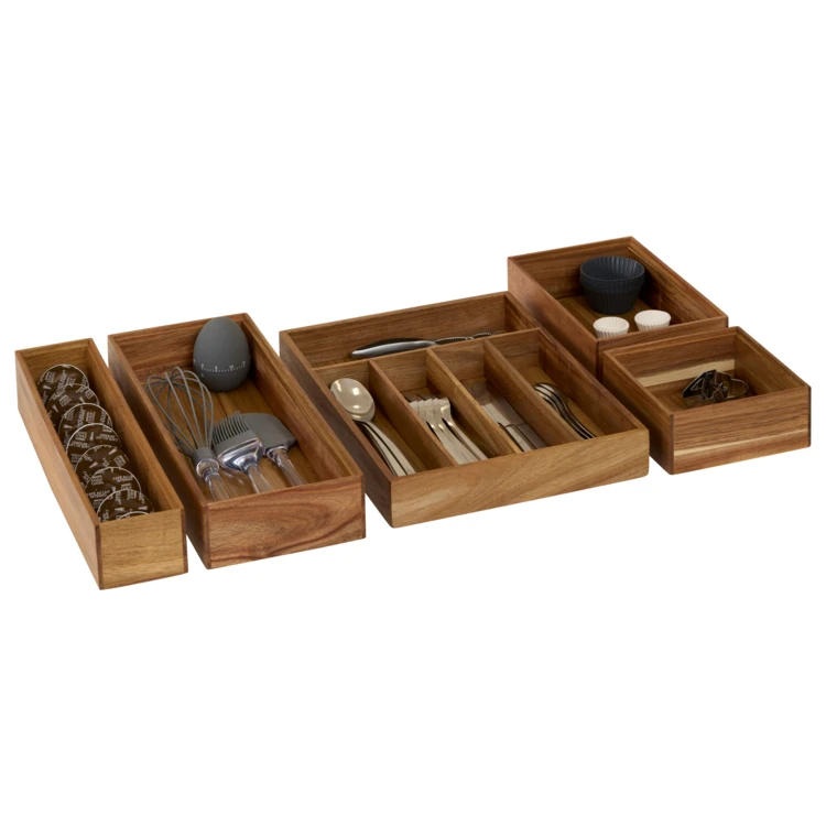 Schubladenorganizer aus Holz