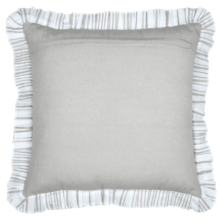 Coussin décoratif à rayures verticales