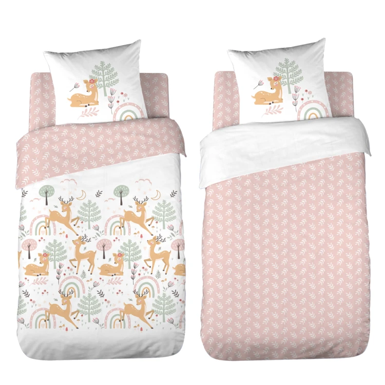 Parure de lit enfant biche forêt