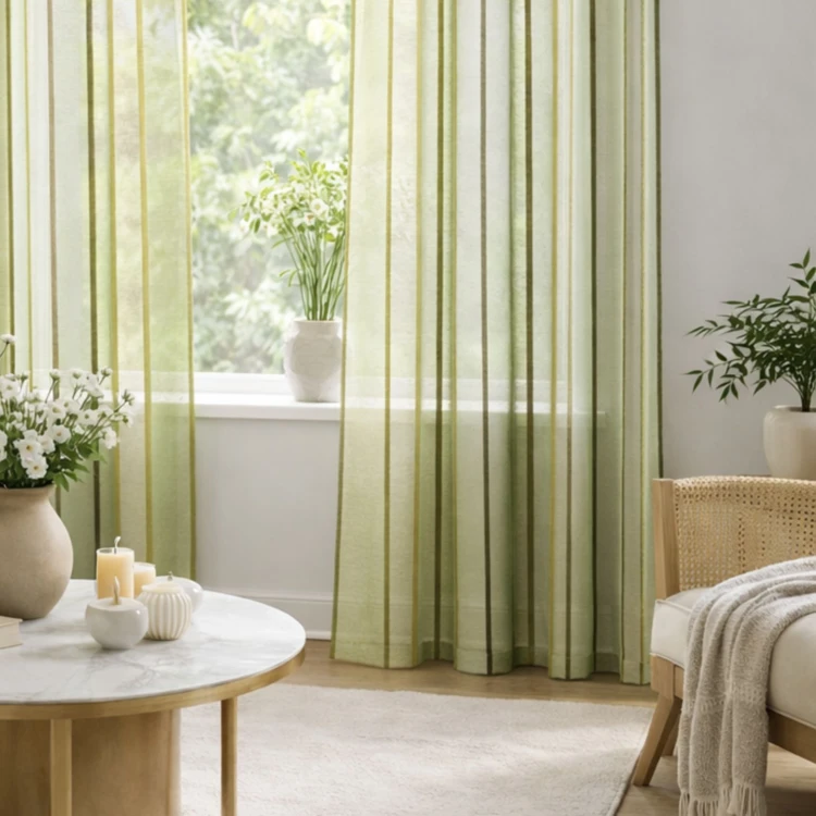 Pantaloni a righe tono su tono