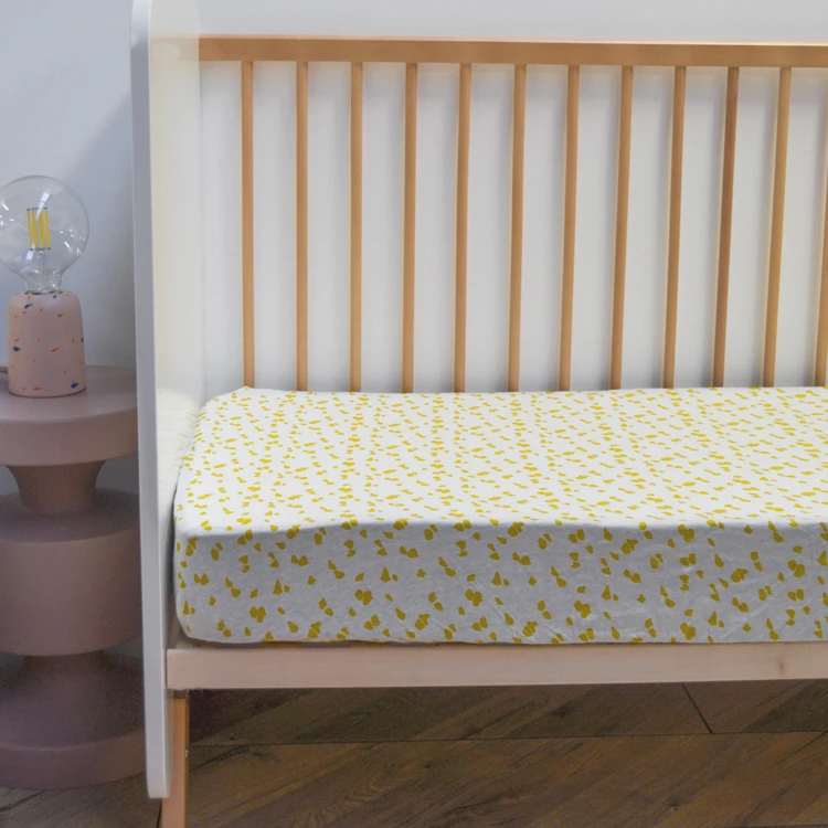 Drap housse Jersey enfant imprimé savane