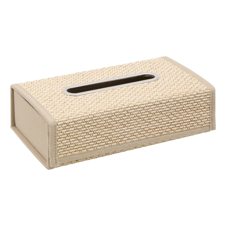 Tissuebox van bamboe en polyester