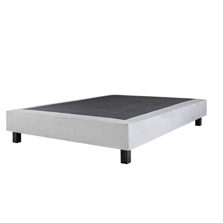 Ensemble matelas mousse 20 cm et sommier gris