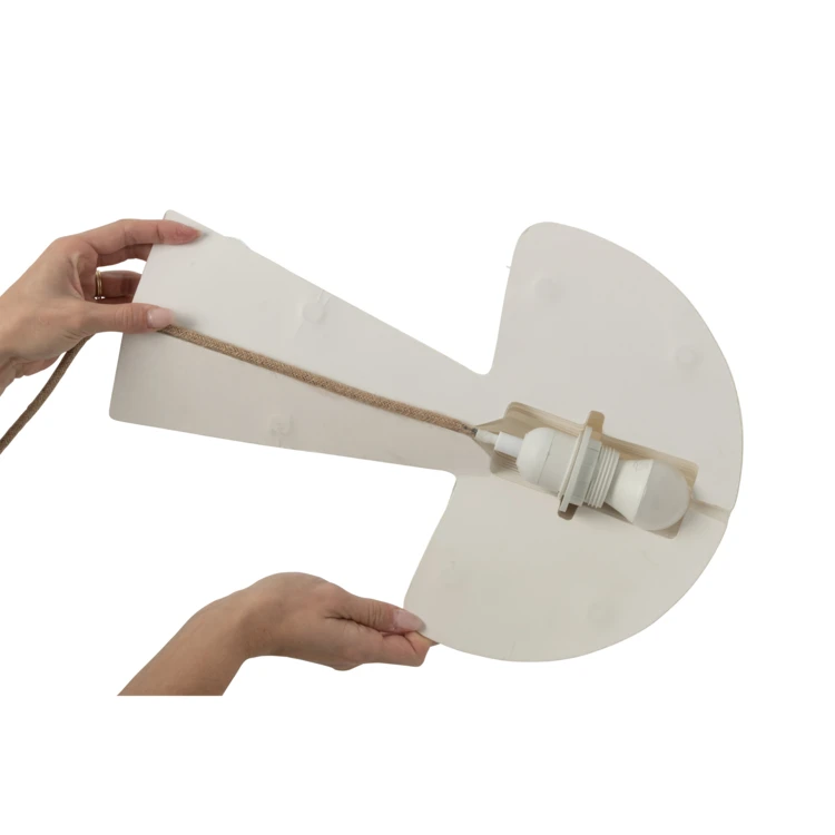 Pilzlampe aus Designerpapier