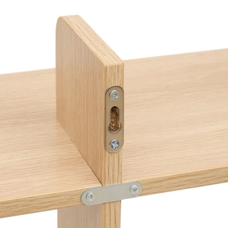 Wandregal mit 2 Ebenen aus Spanplatten