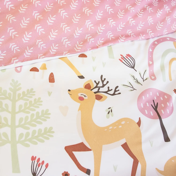 Parure de lit enfant biche forêt