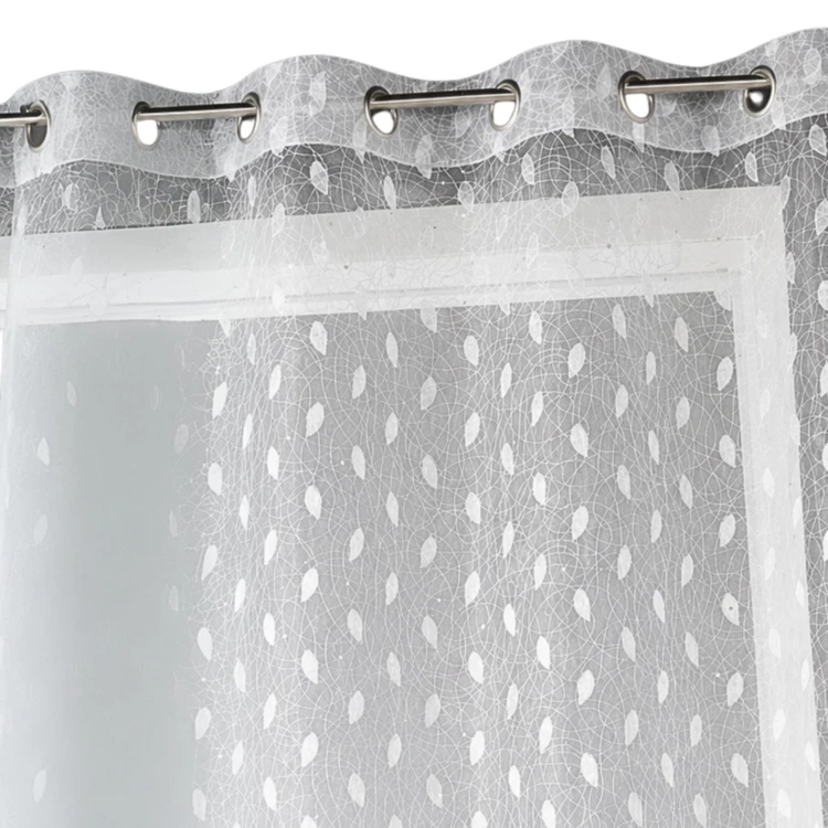Voile de organza bordado com estampados de fantasia