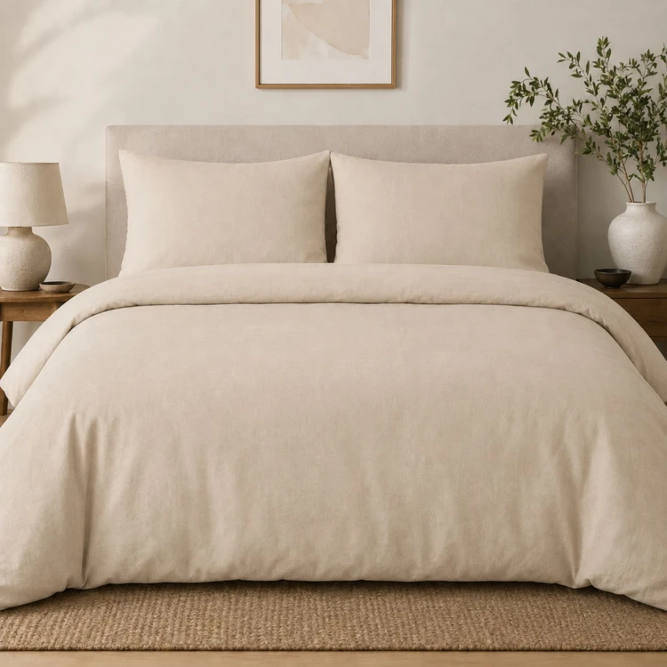 Housse de couette percale 240 x 220 cm unie