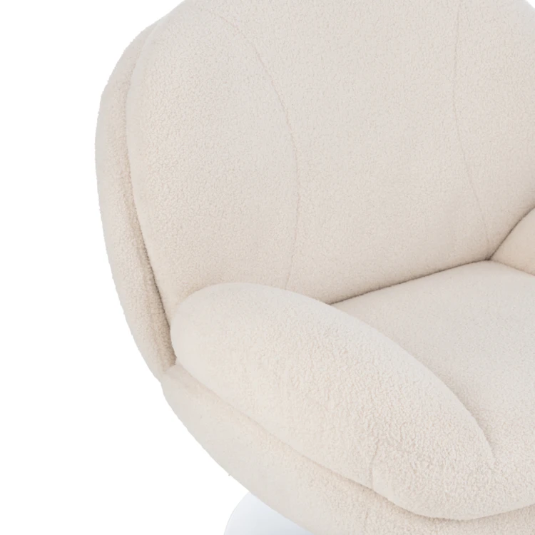Fauteuil relax et repose pied effet velours texturé