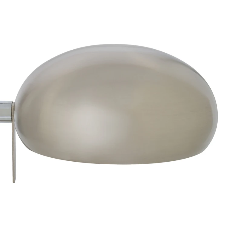 Candeeiro de mesa em metal com abajur arredondado