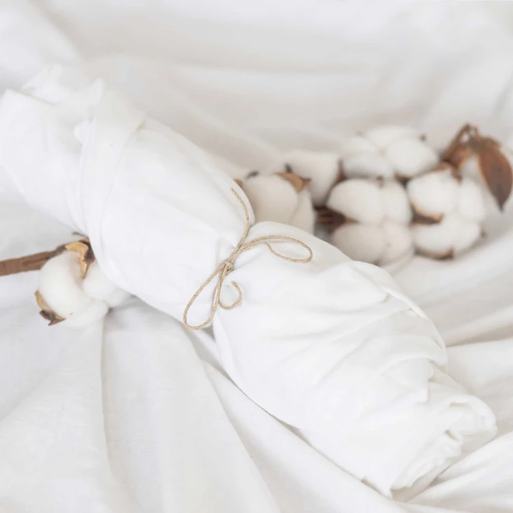 Drap housse bébé en jersey coton bio