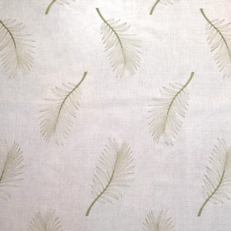 Voile bordado con hojas