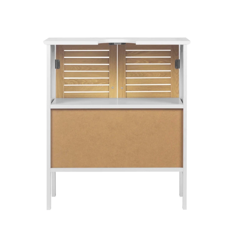 Mobile sottolavabo da bagno con porte a persiana