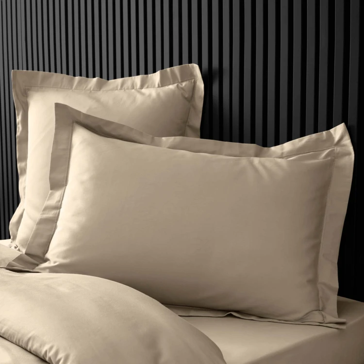 Taie d'oreiller volant plat 100% percale de coton ORIGINE