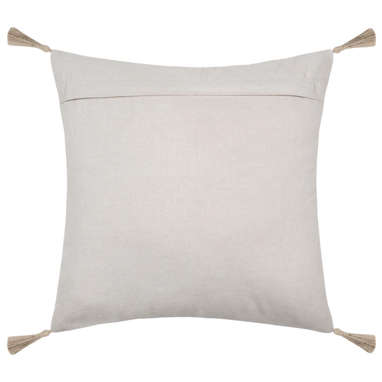 Coussin décoratif brodé motif palmier style tropical