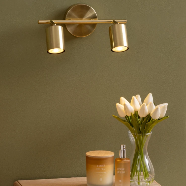 Doble punto de pared ajustable compatible con techo