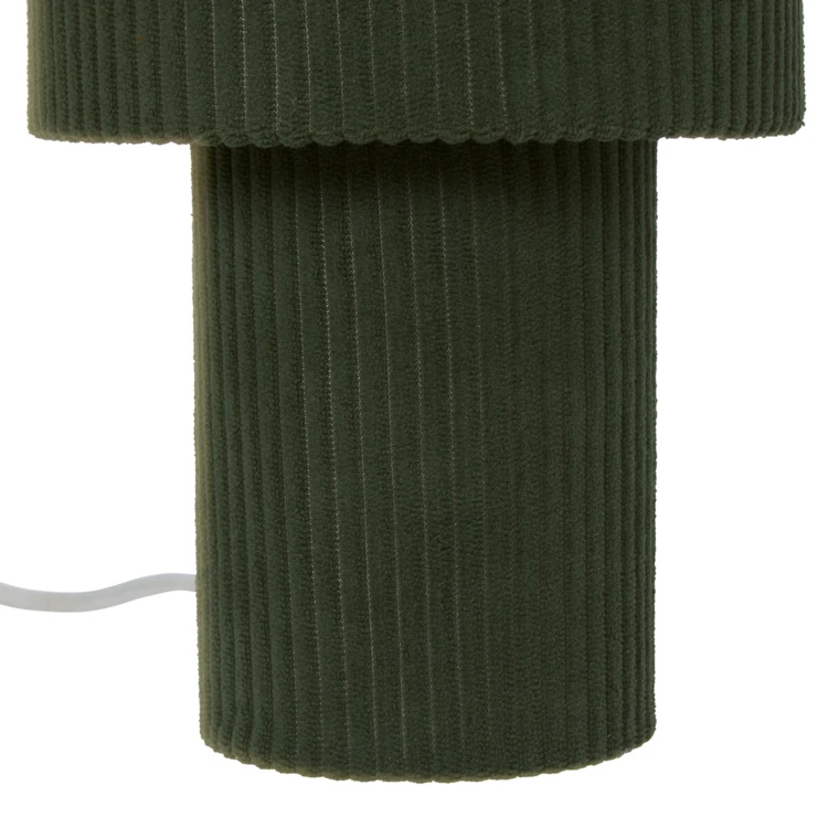 Lampe à poser côtelée en métal