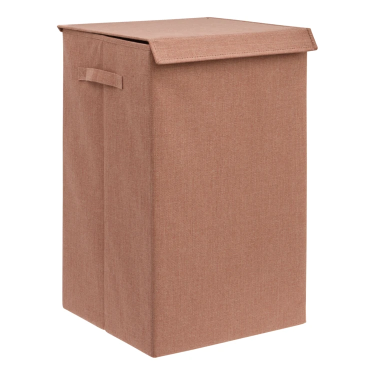 Opvouwbare wasmand van houtvezelplaat en polyester
