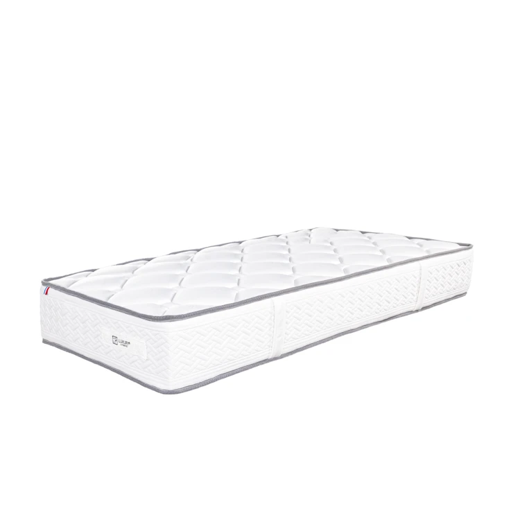 Ensemble matelas mousse 20 cm et sommier beige