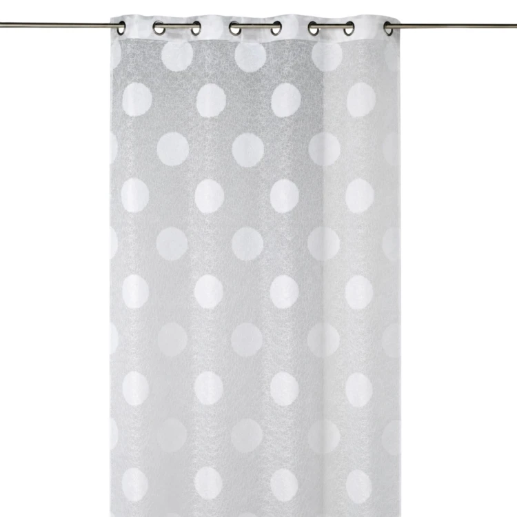 Visillo de organza jacquard bordado con grandes círculos