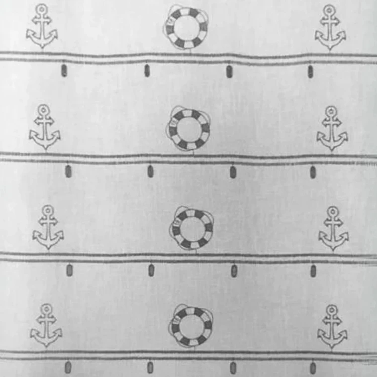 Modulable brodé à motifs marins
