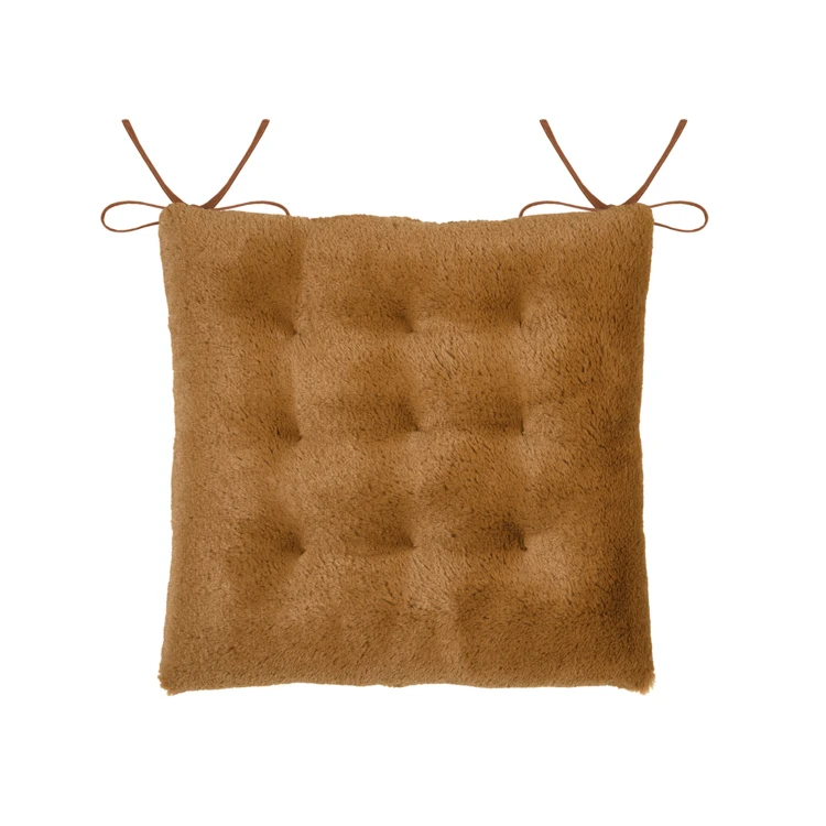 Galette de chaise imitation fourrure