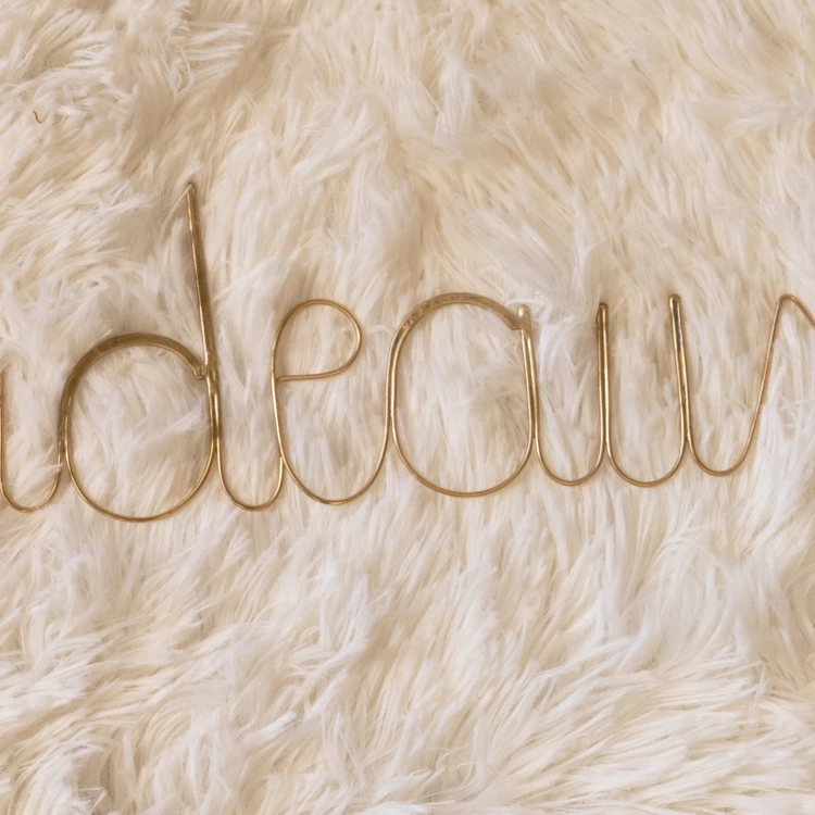 Wort Messingdraht "BORDEAUX"