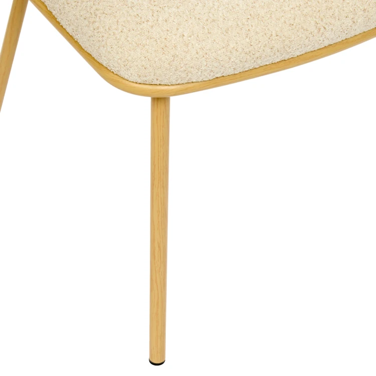 Lot de 2 fauteuils de table en chenille