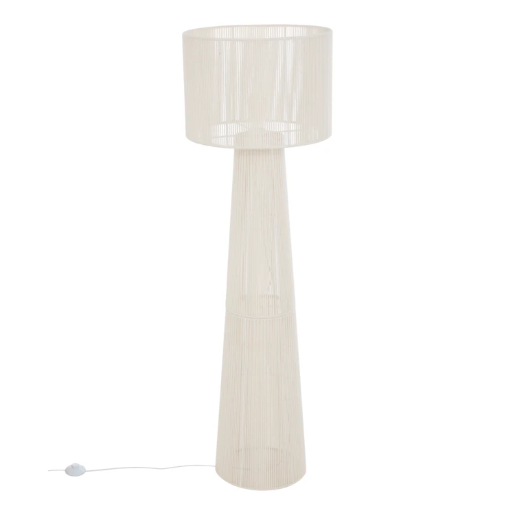 Design-Stehlampe aus Baumwolle